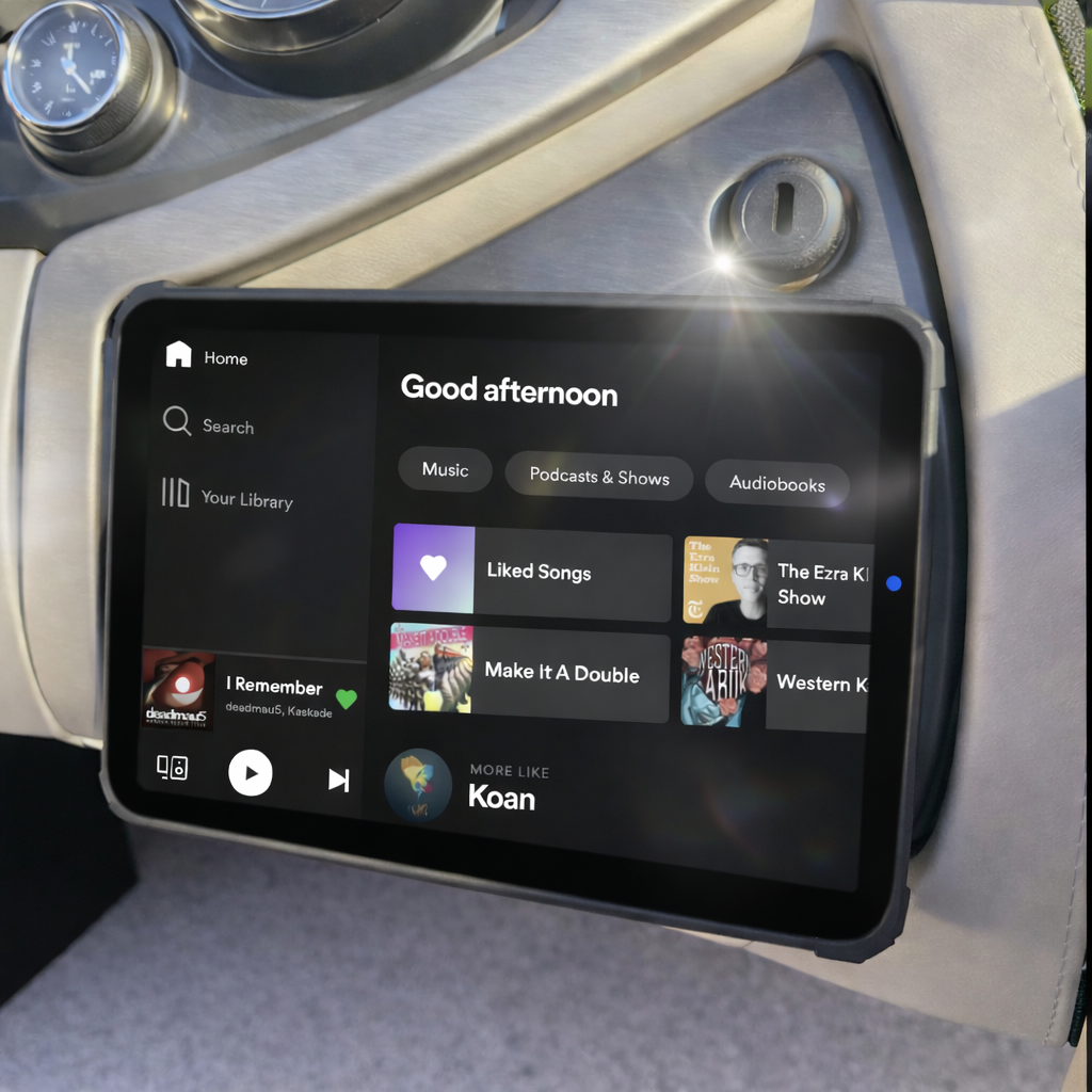 Spotify on Wakeswitches Tablet